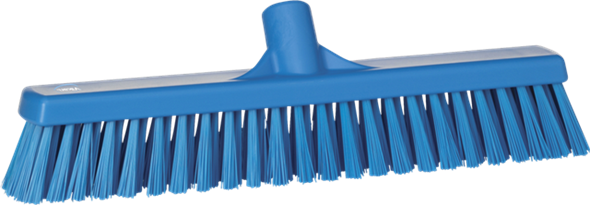 VIKAN BROOM 410MM SOFT/HARD - BLUE 