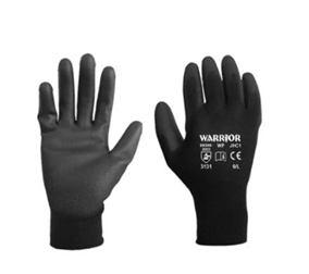 BLACK NITRILE PALM GLOVES SIZE L/9 