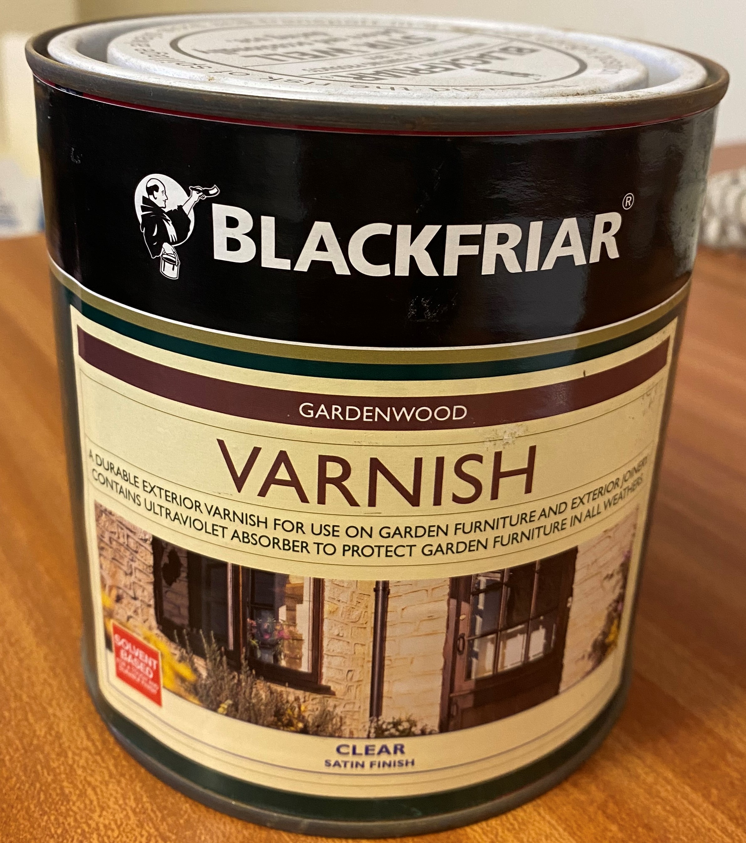 BLACKFRIAR GARDENWOOD CLEAR SATIN VARNISH 1 LITRE