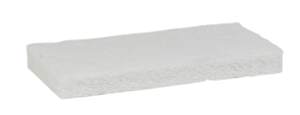 VIKAN PAD 245MMM SOFT - WHITE (10 PACK)