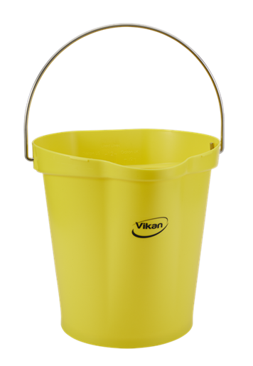 VIKAN 12 LITRE BUCKET - YELLOW